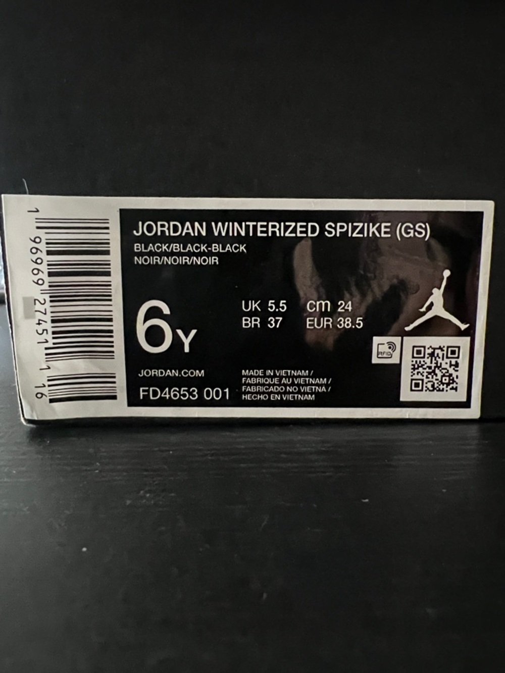 Black high top Air Jordans - Picture 8 of 8